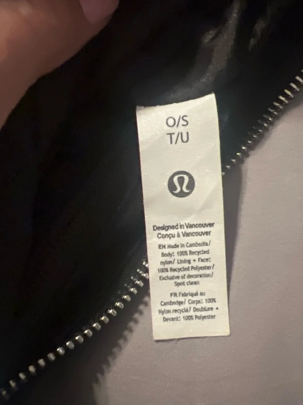 lululemon athletica Black Nylon Shoulder Bag